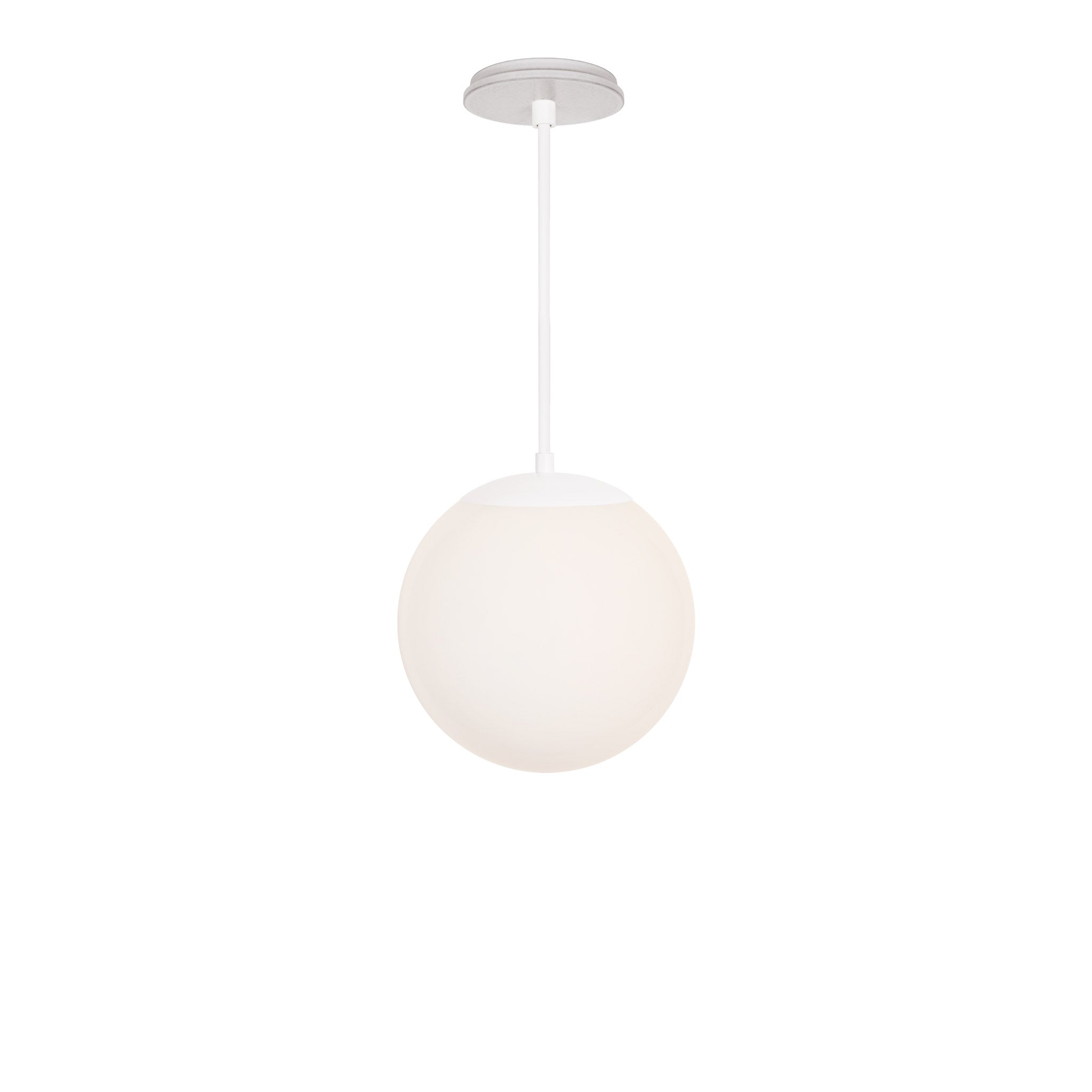 Alto Rod 10” Opal shown in White with a Brownstone White Star Ceramic Canopy