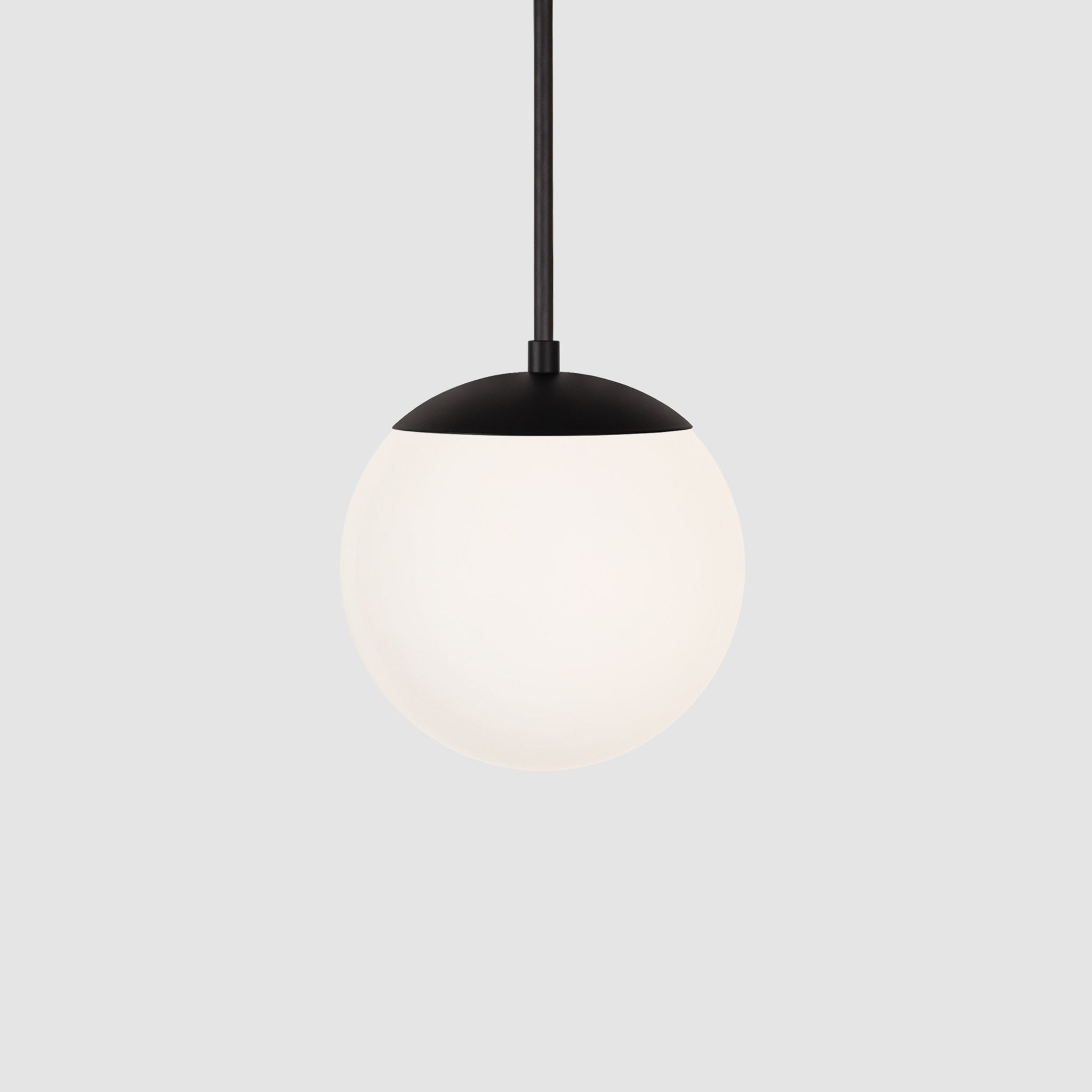 Alto Rod 8" for Vaulted Ceiling shown in Matte Black