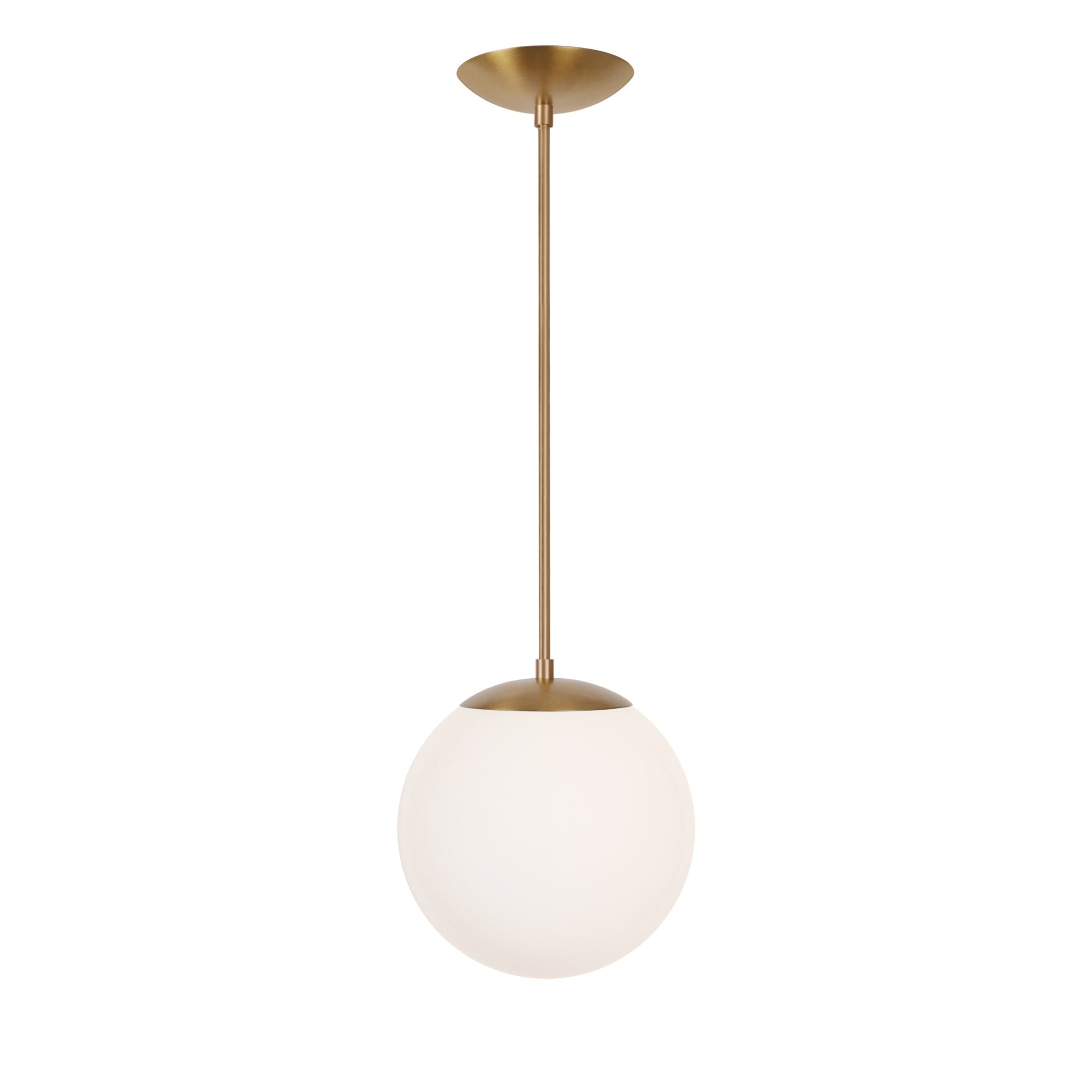 Alto Rod 10" Opal shown in Heirloom Brass