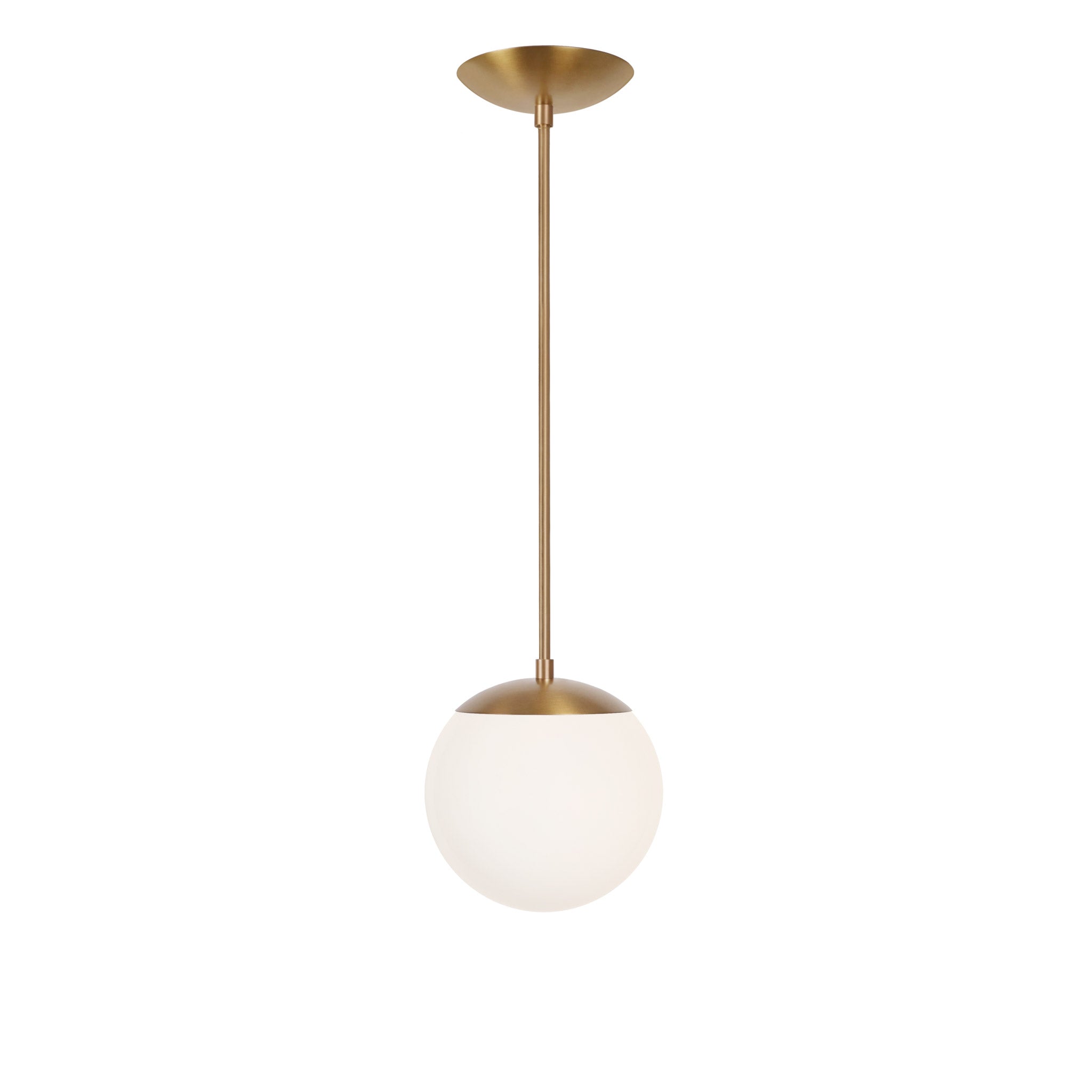 Alto Rod 8" Opal shown in Heirloom Brass