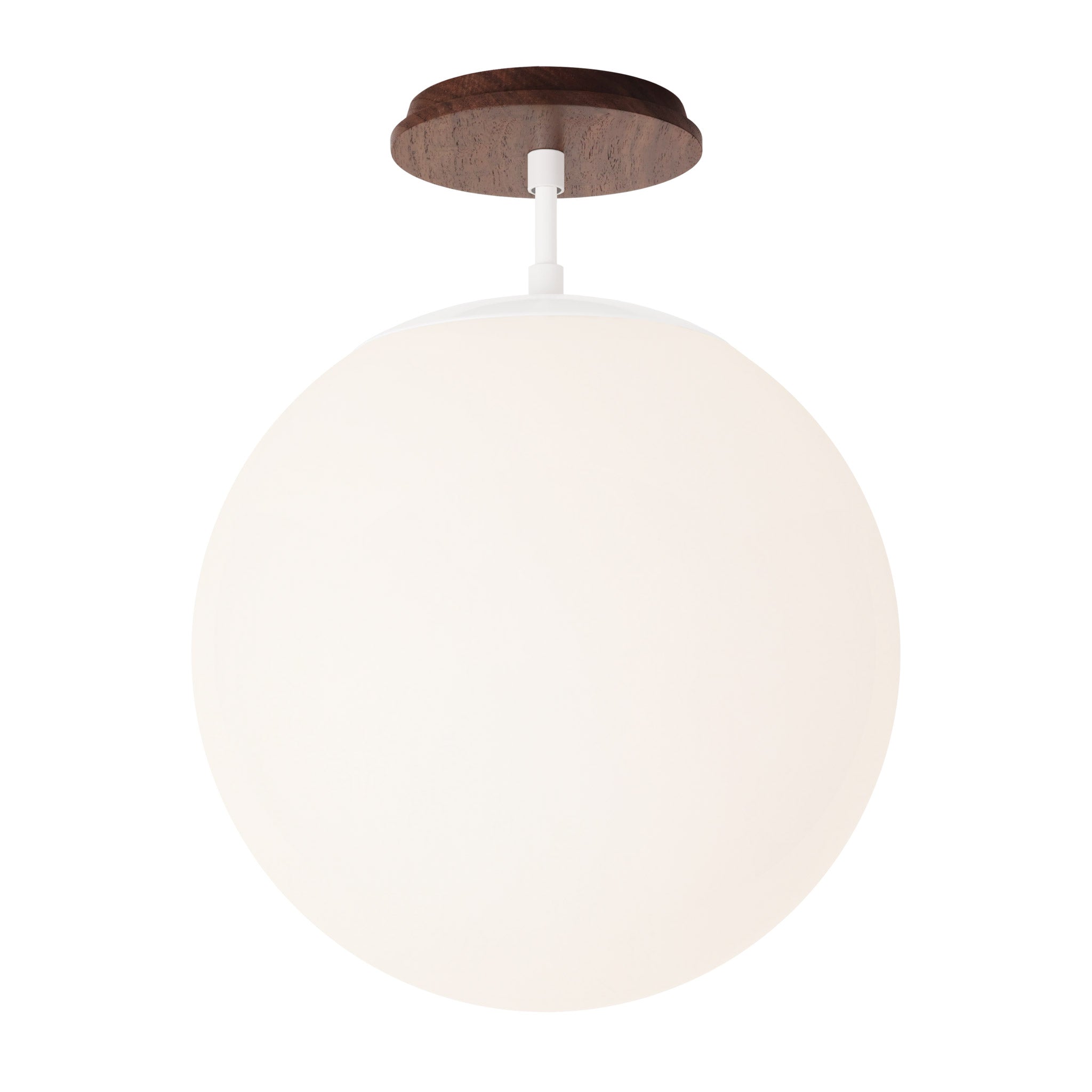 Alto Surface 12” shown in White with a Walnut Wood Canopy