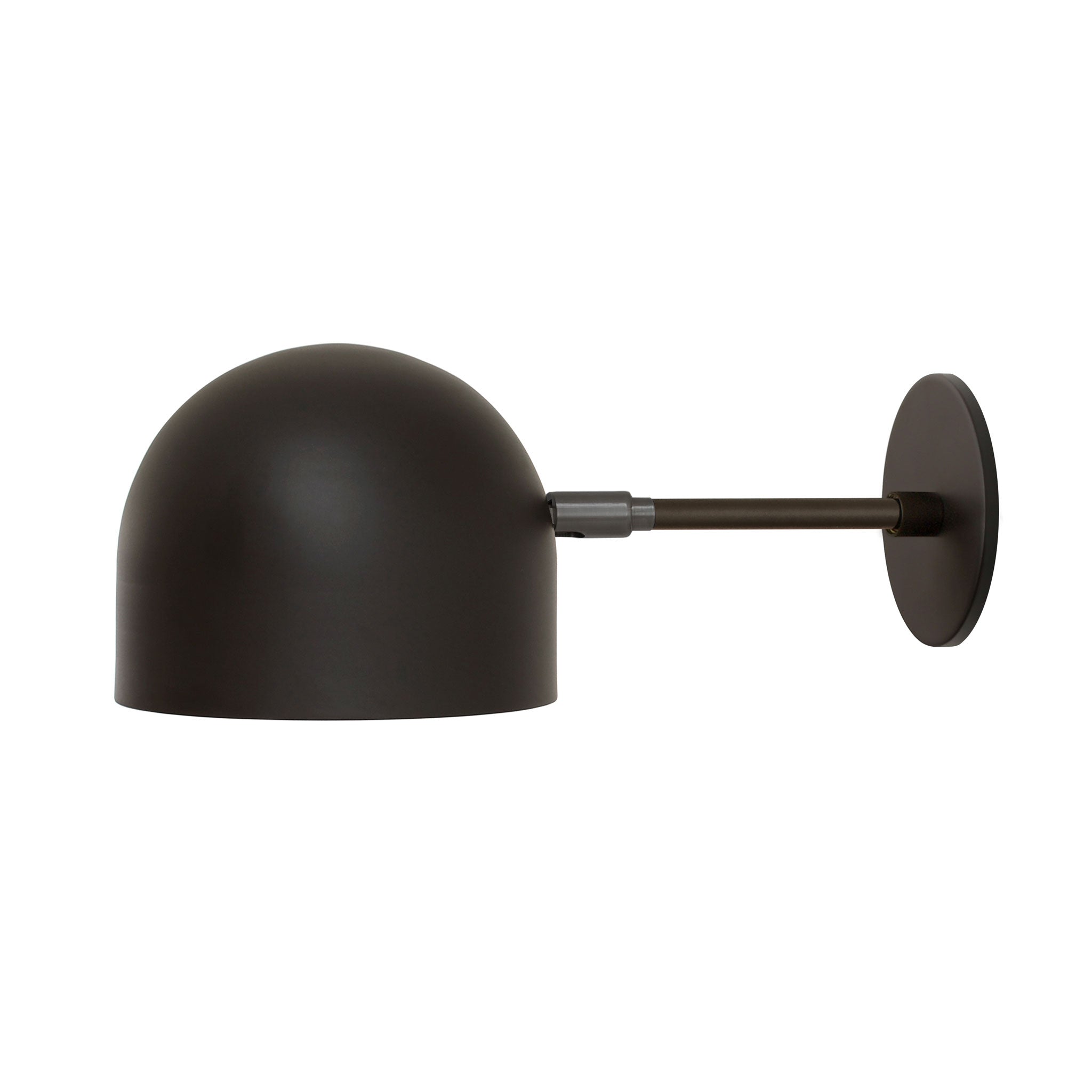 Amélie Sconce 8" Shown in Matte Black with Graphite Patina.