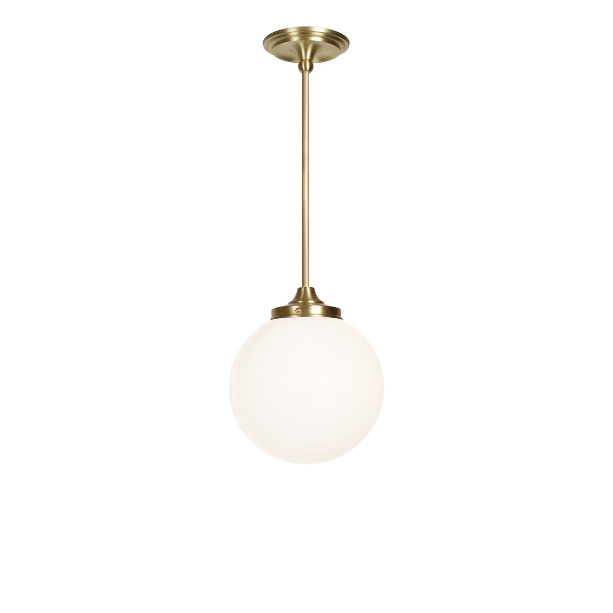 Bijou Pendant 10" Globe shown in Brass