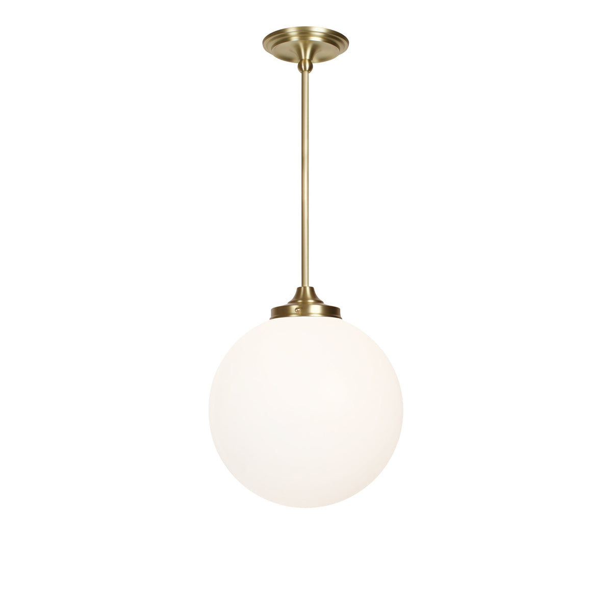 Bijou Pendant 12" Globe shown in Brass