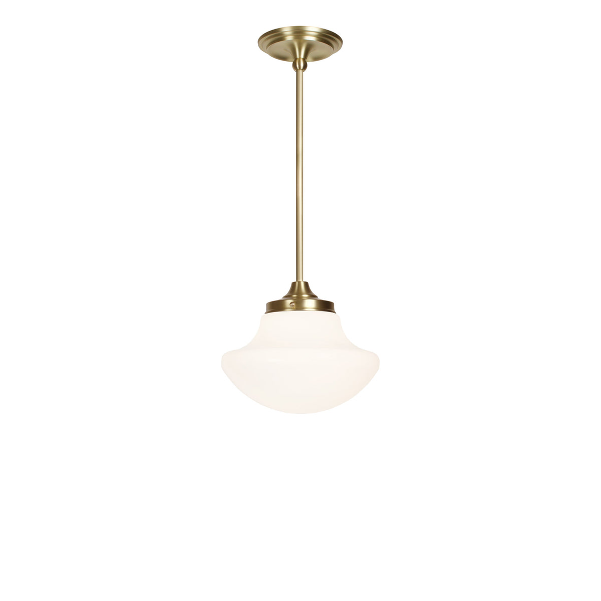 Bijou Pendant 10" Tulip shown in Brass