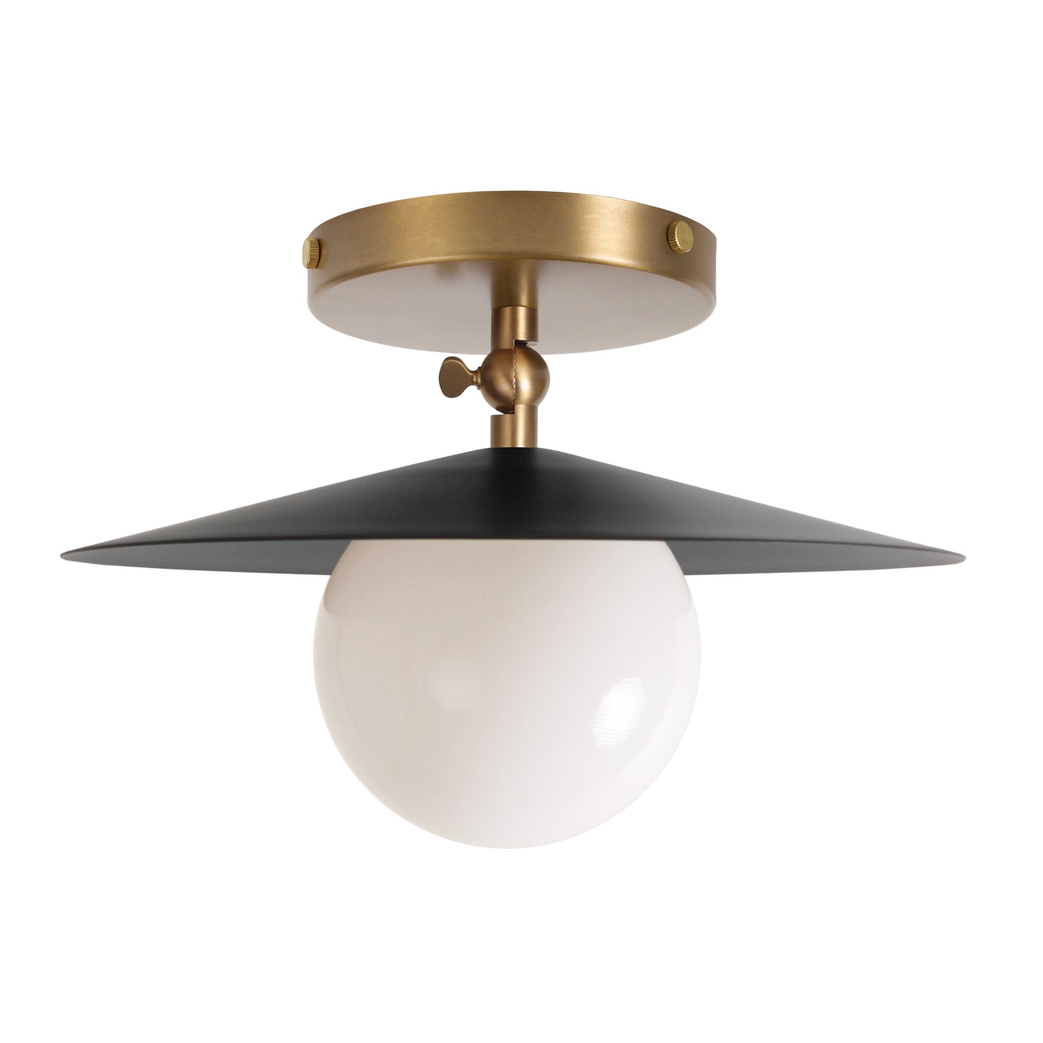 Marie Surface shown in Matte Black with Heirloom Brass
