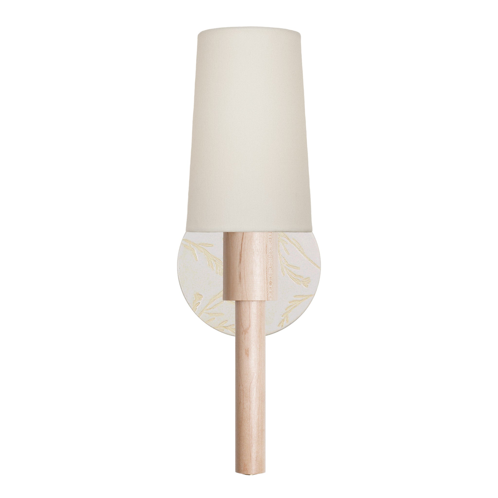Parker Linen shown in Maple with a Natural White Tanglewood Ceramic