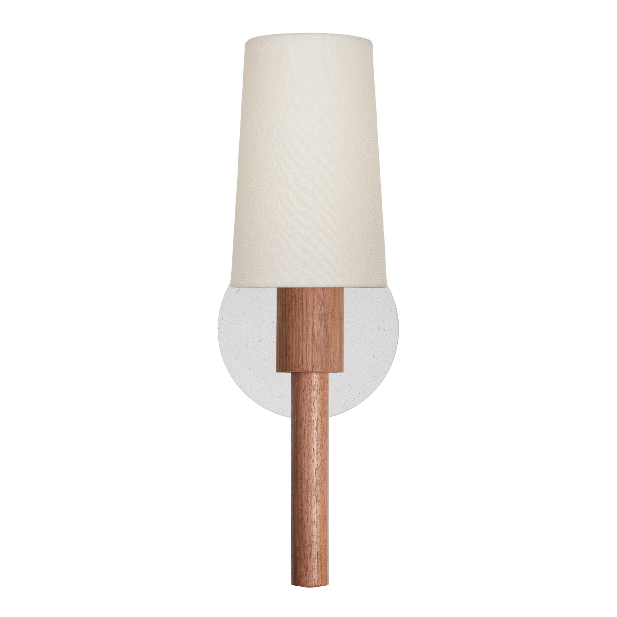 Parker Linen shown in Walnut with a Cloud Concrete Canopy