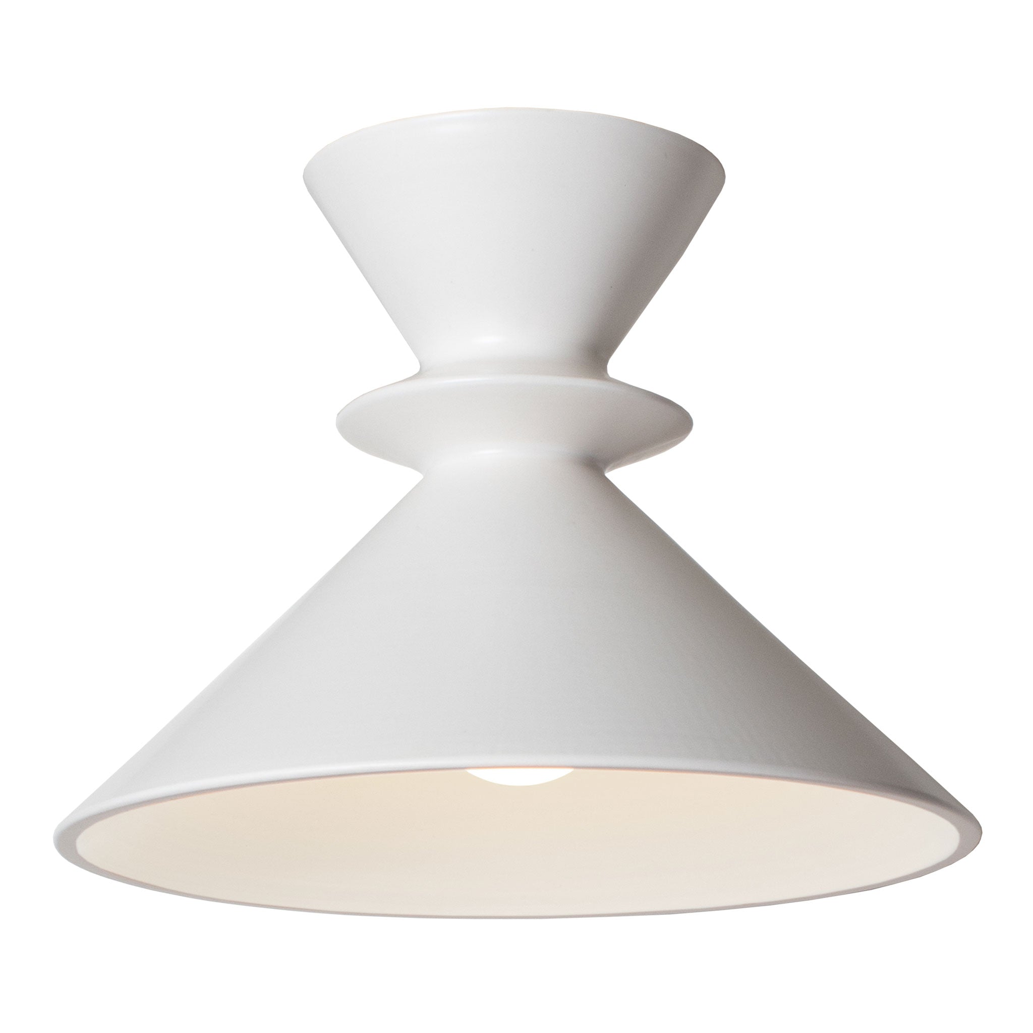 Sophie Surface shown in Satin White Glaze ceramic