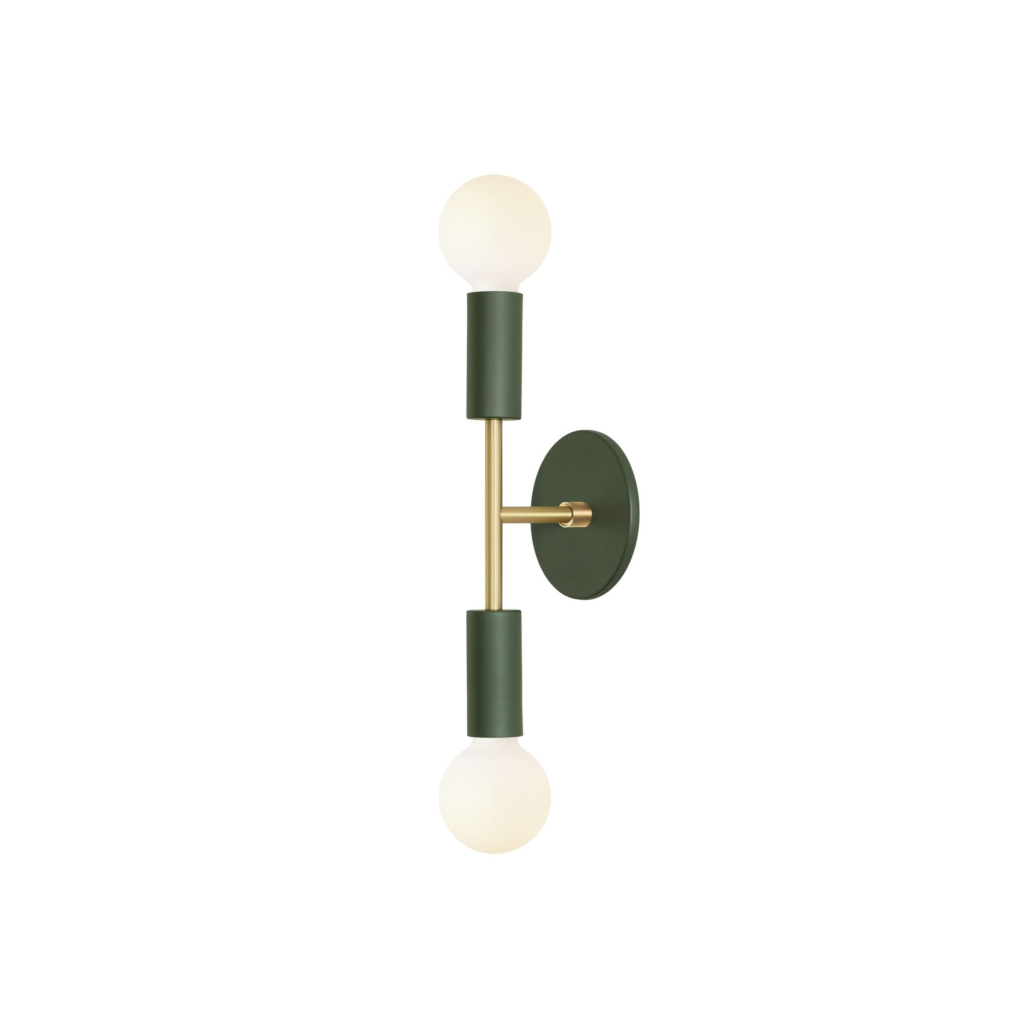 Venus Mini shown in Secret Garden Green with Brass
