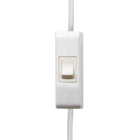 A White Rocker Switch On A White Background