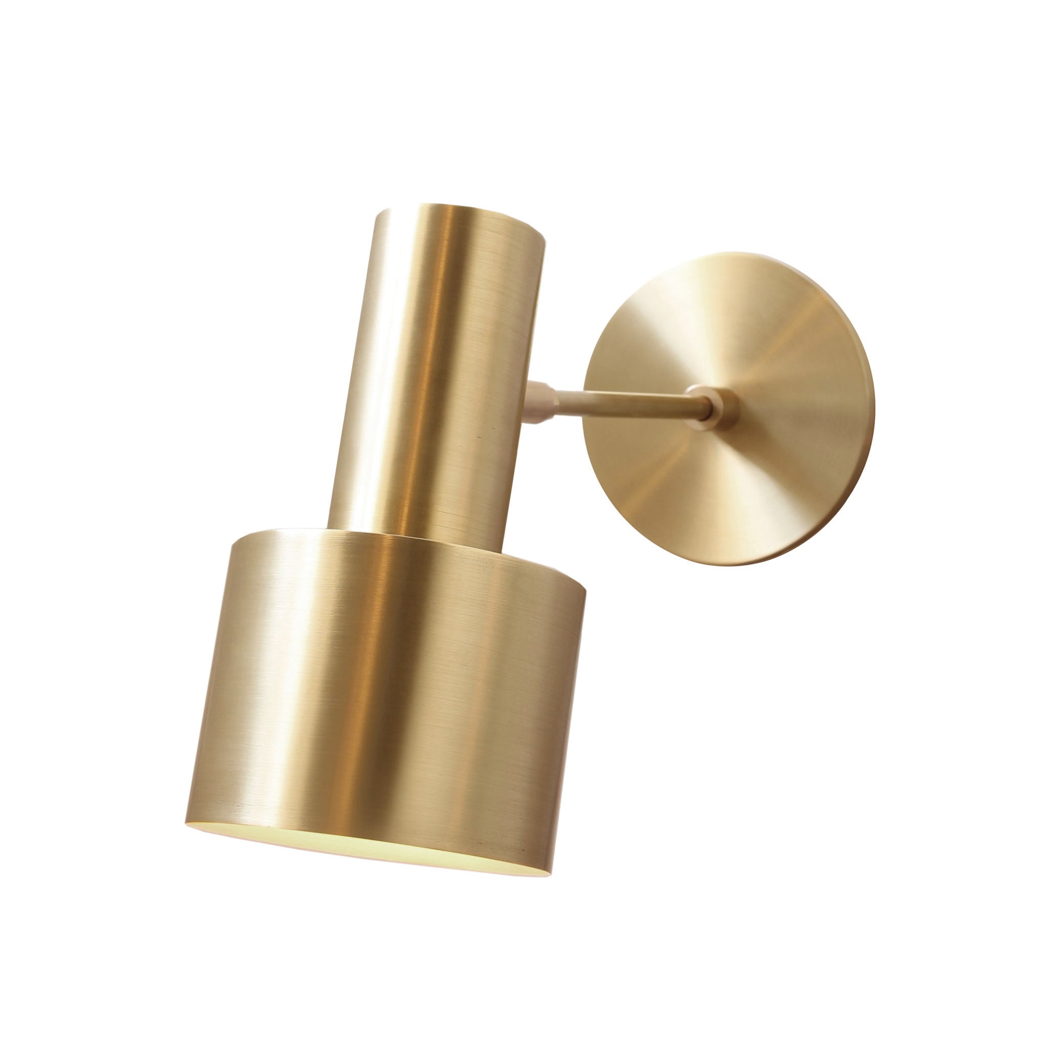 Ridge Sconce shown in Brass with 3" arm