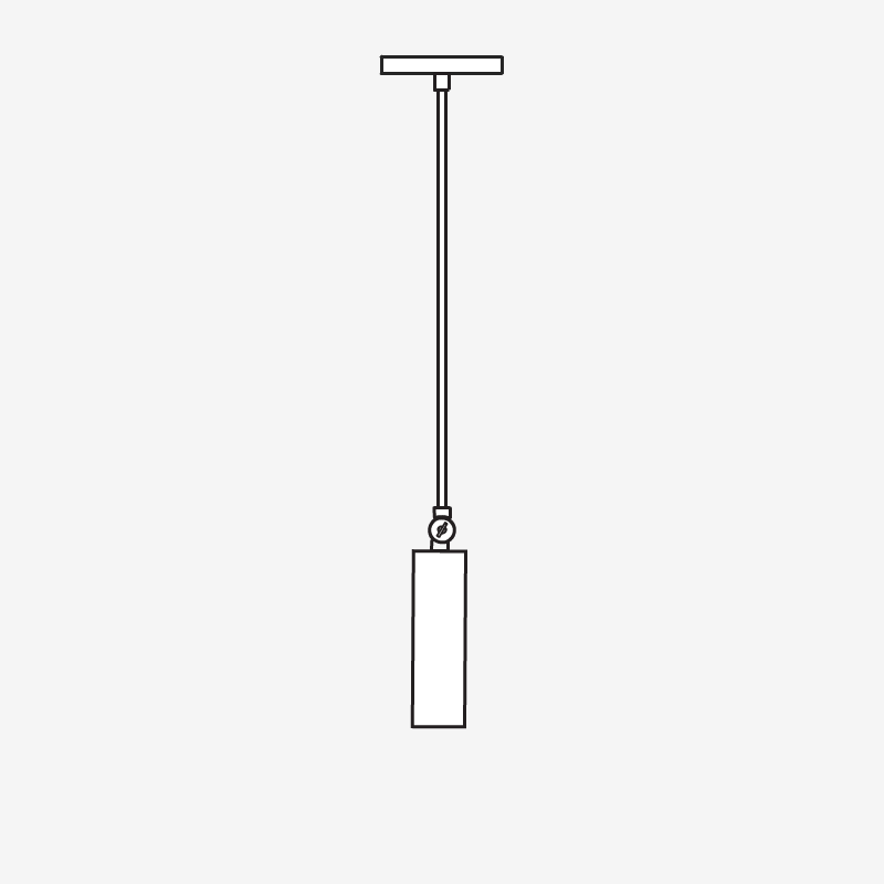 Fjord Spot Pendant for Vaulted Ceiling