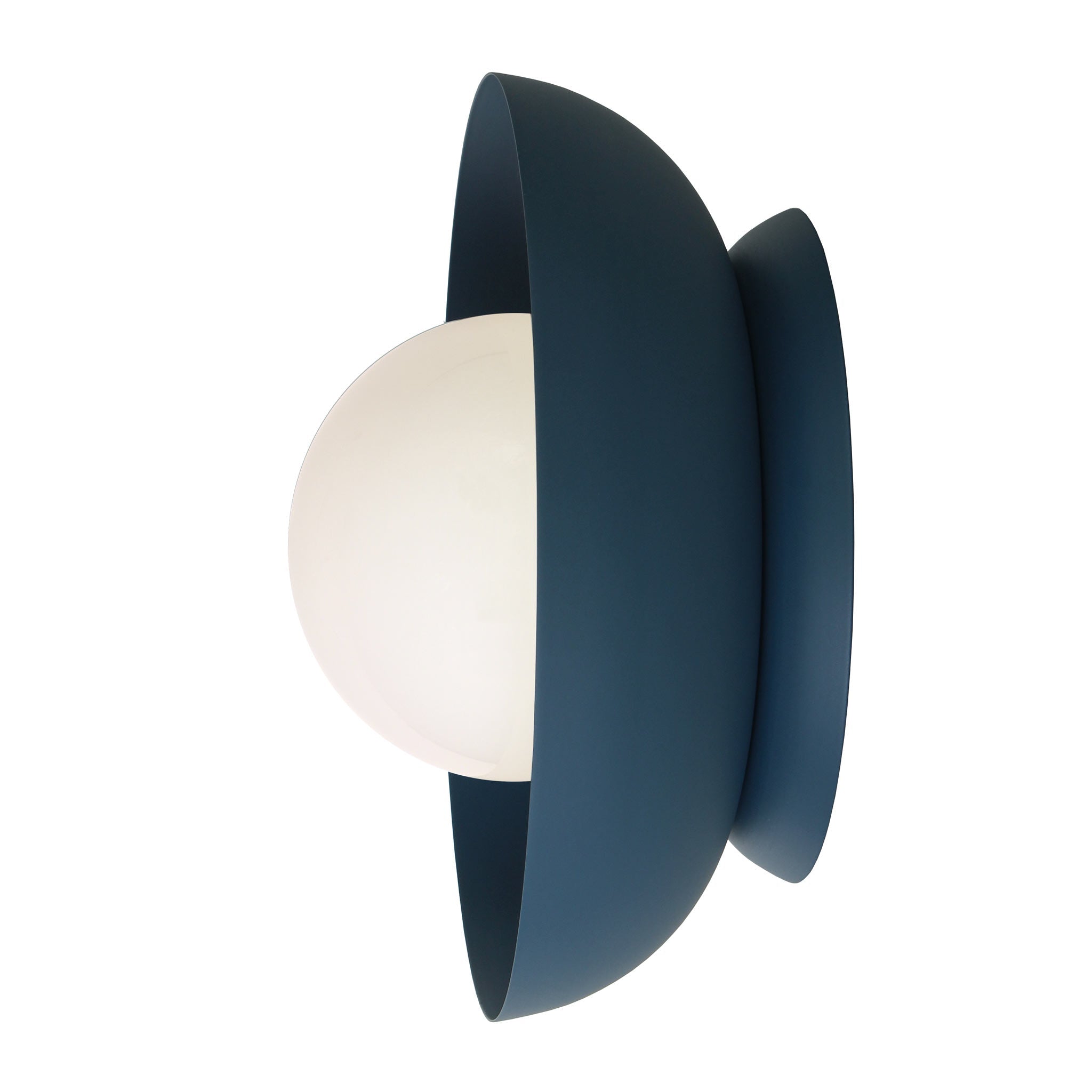 Lexi Large 6” shown with a Solid shade in Ocean Blue and Ocean Blue canopy