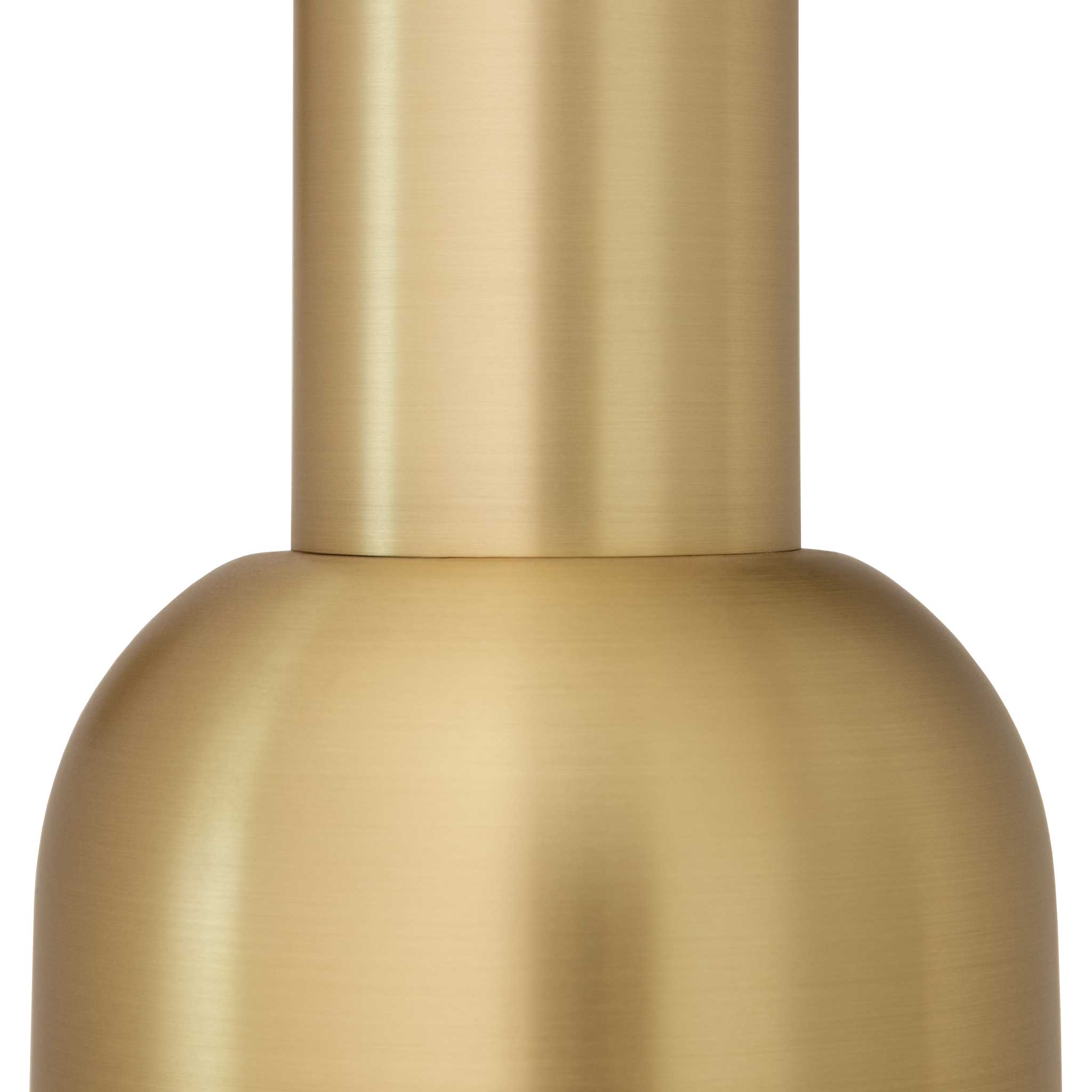 Scout Rod Pendant shade shown in Brass