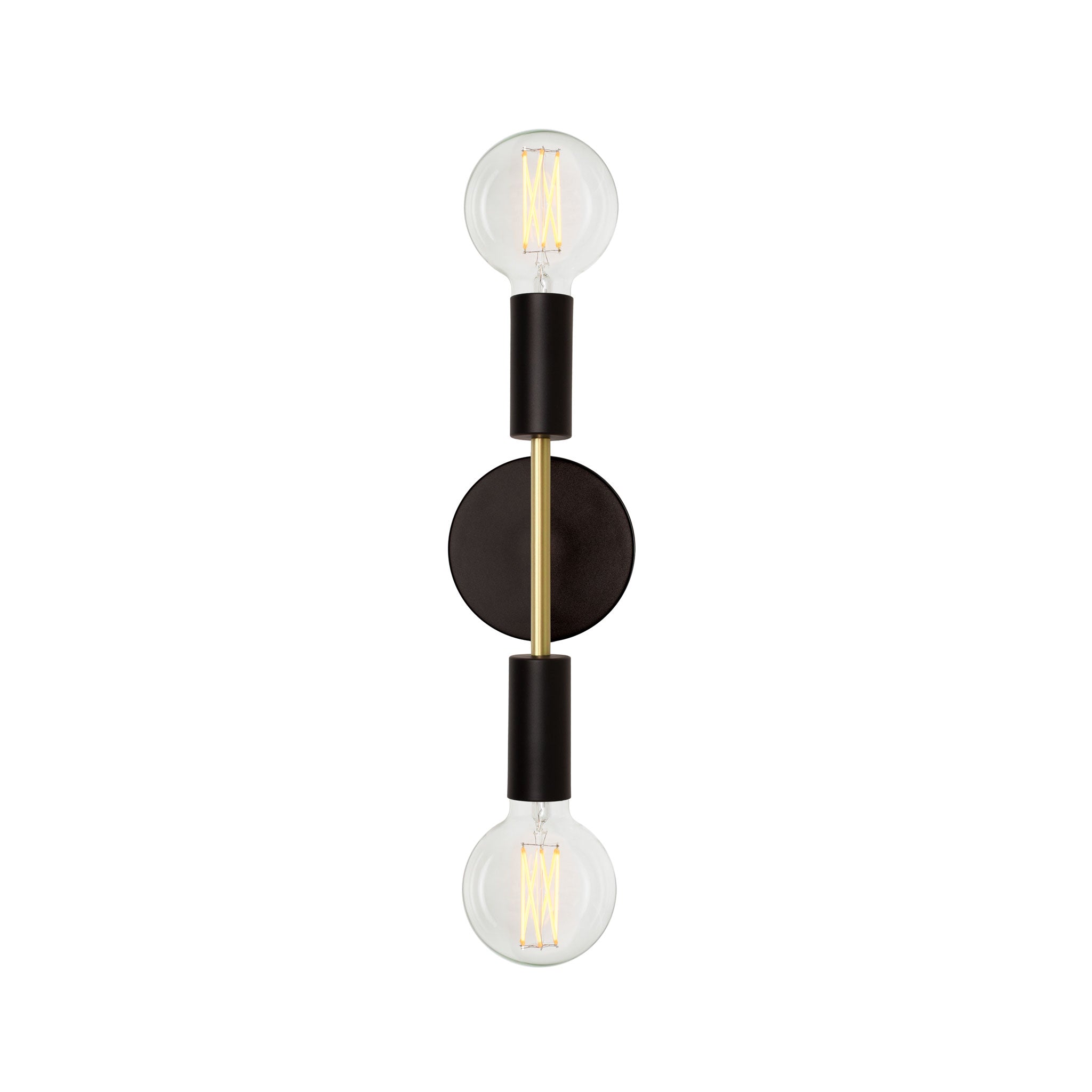 Venus Mini shown in Matte Black with Brass