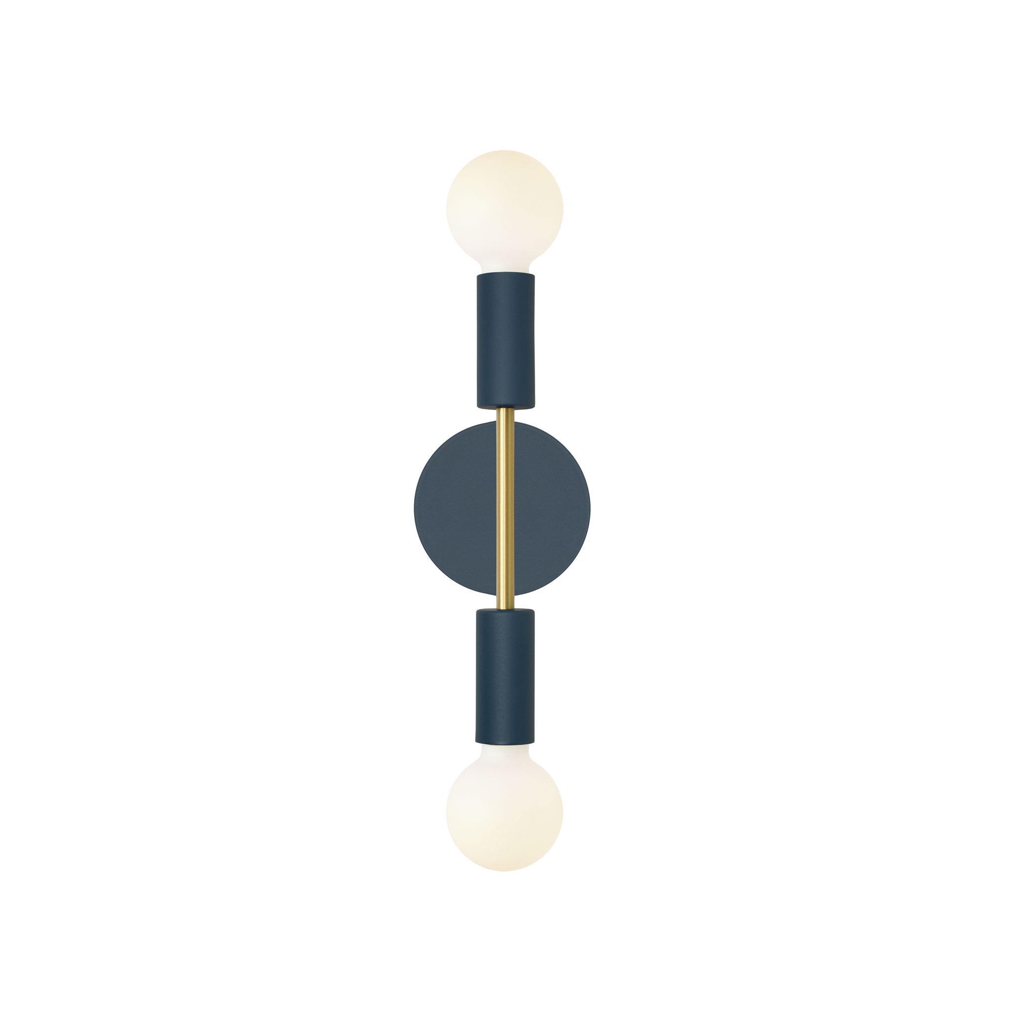 Venus Mini shown in Ocean Blue with Brass