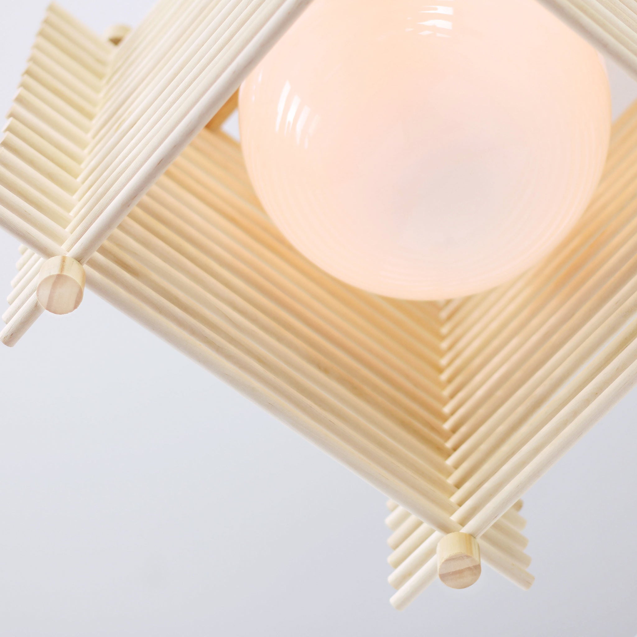 Yugen Pendant shown in Birch