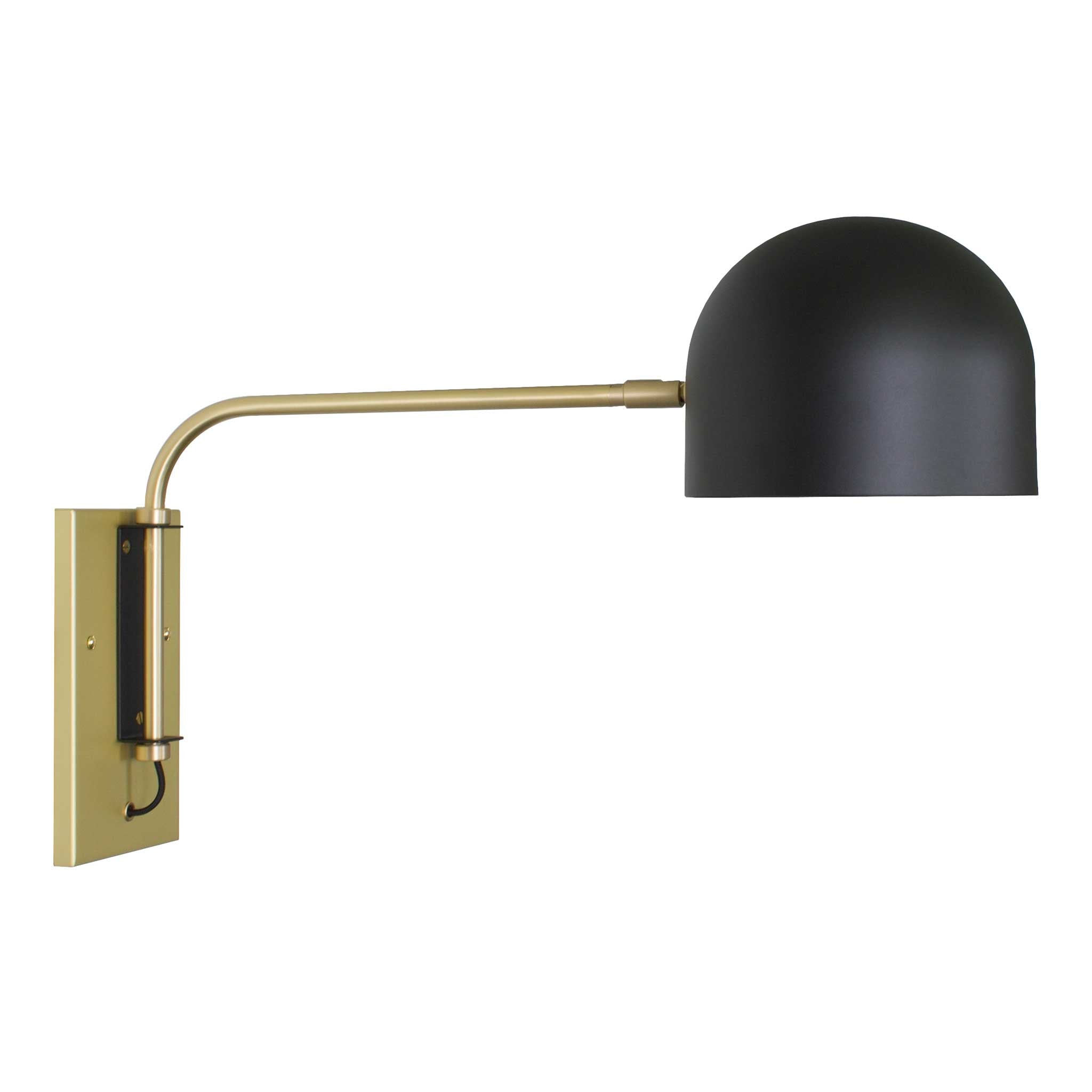 Amélie Swing 8" shown in Matte Black with Brass