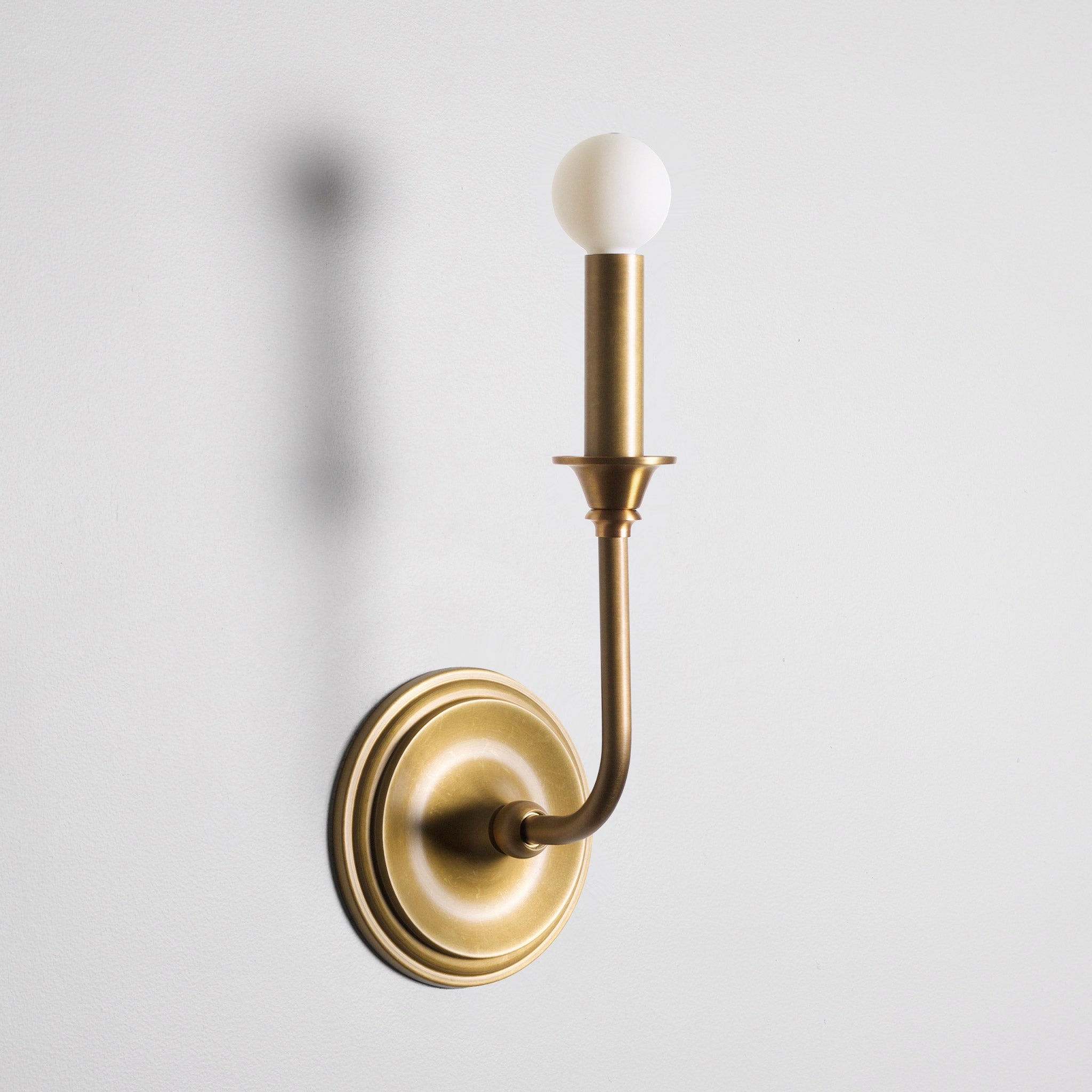 Bijou Candle shown in Heirloom Brass