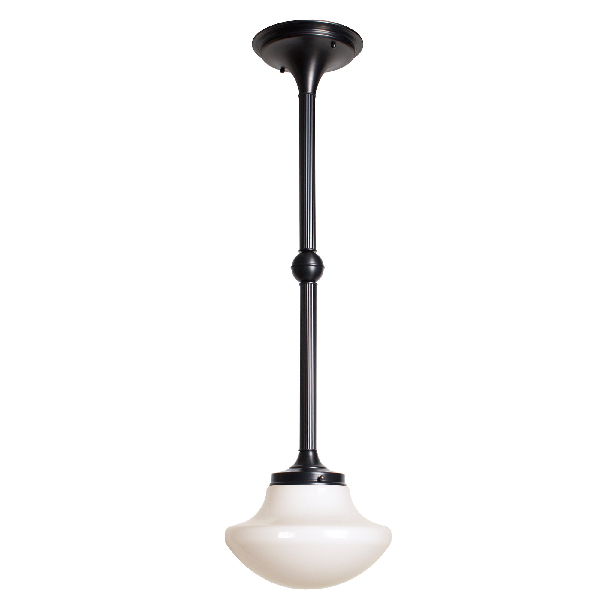 Sorbonne Pendant 10" Tulip shown in Graphite Patina