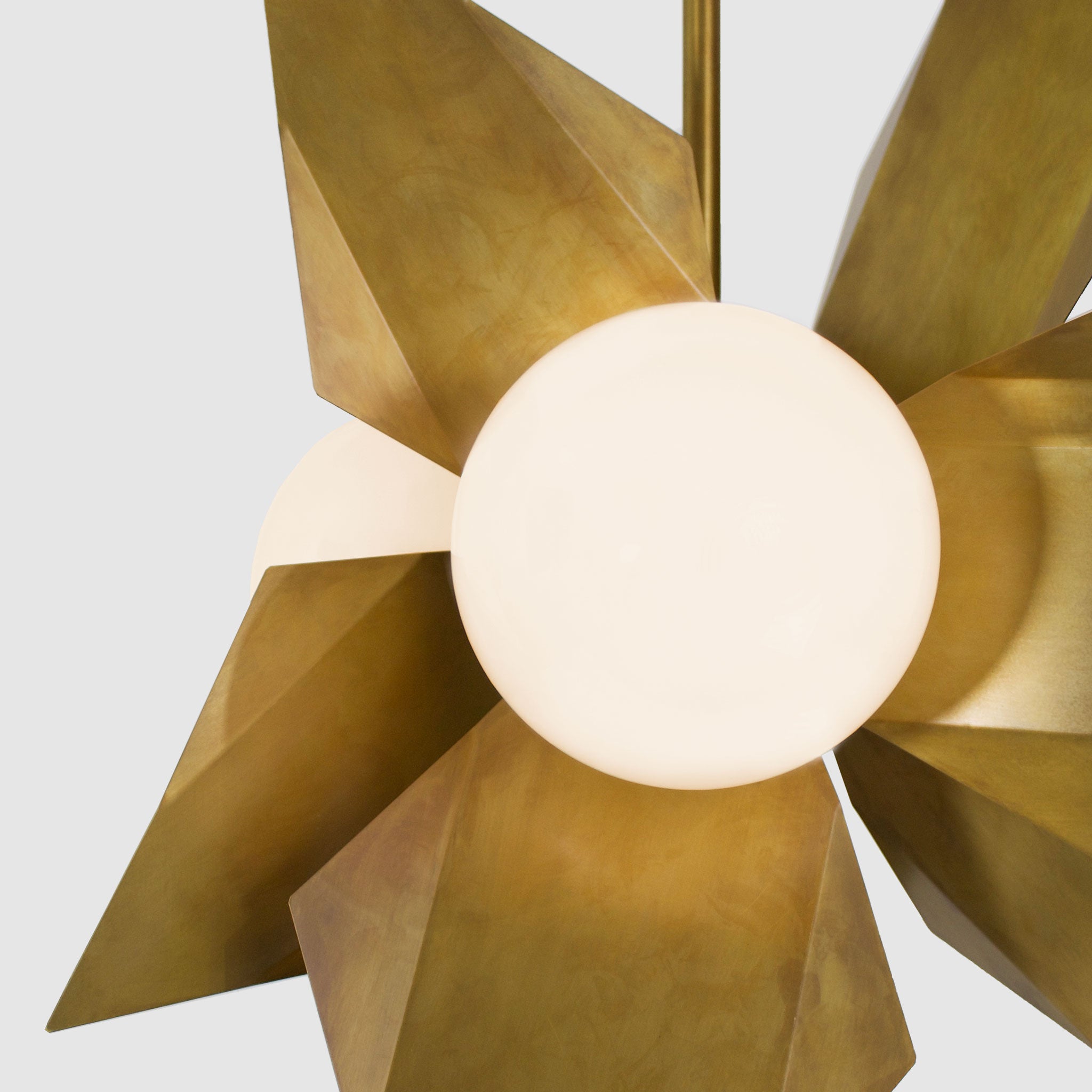 Florence 3 Pendant shown in Heirloom Brass