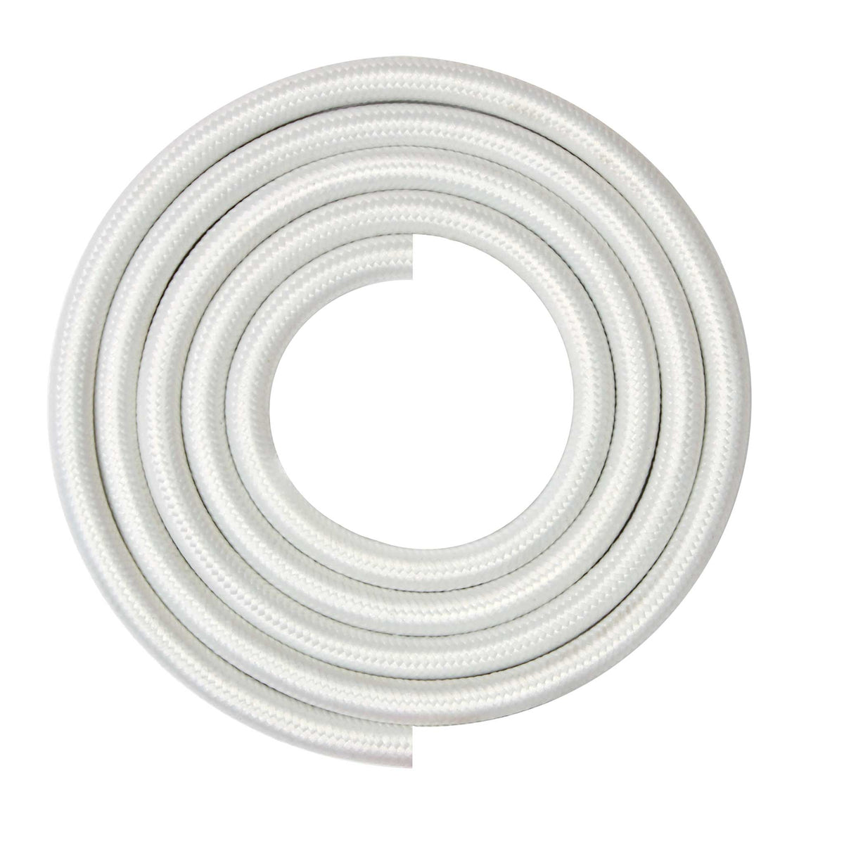 Round Cloth Cord shown in White