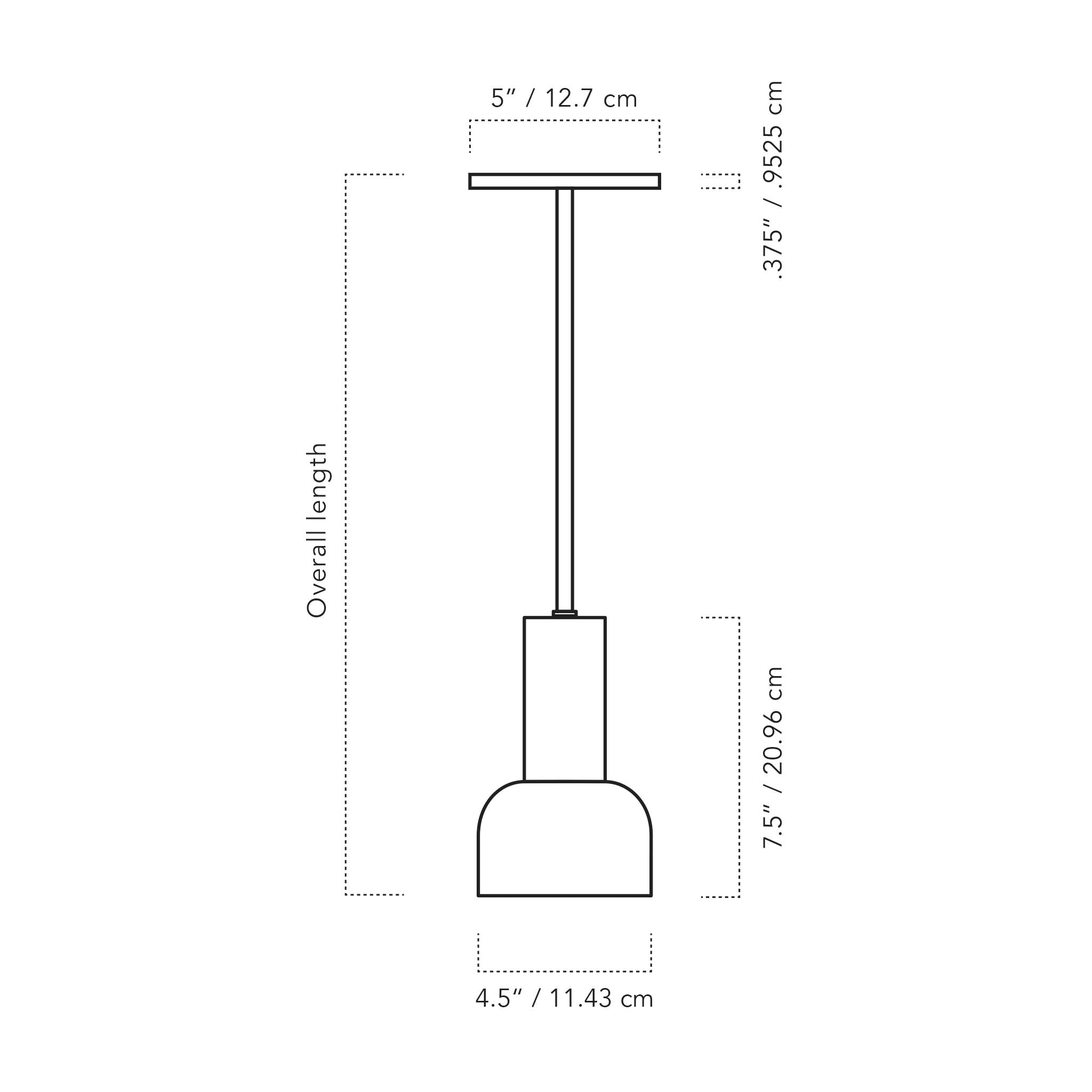 A Technical Drawing Of The Scout Rod Pendant