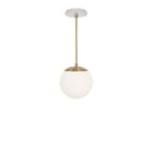 Alto Rod 8” Opal shown in Brass with a Brownstone White Star Ceramic Canopy