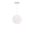 Alto Rod 10” Clear shown in White with a Brownstone White Star Ceramic Canopy
