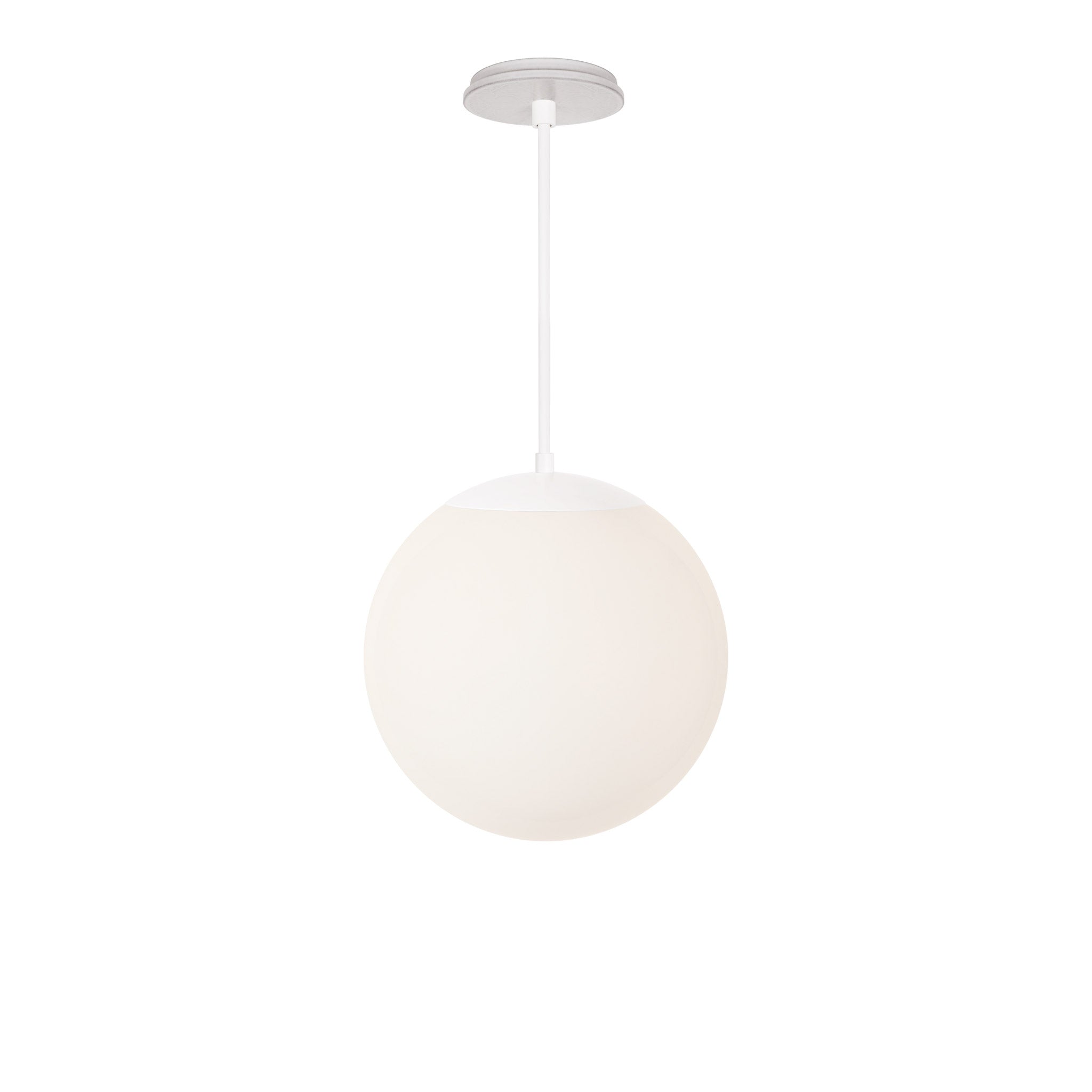 Alto Rod 12” Opal shown in White with a Brownstone White Star Ceramic Canopy