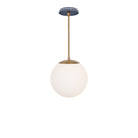 Alto Rod 10” Opal shown in Heirloom Brass with an Indigo Blue Star Ceramic Canopy