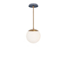 Alto Rod 8” Opal shown in Heirloom Brass with an Indigo Blue Star Ceramic Canopy