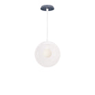 Alto Rod 10” Clear shown in White with an Indigo Blue Star Ceramic Canopy