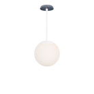 Alto Rod 10” Opal shown in White with an Indigo Blue Star Ceramic Canopy