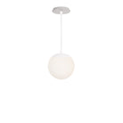 Alto Rod 8” Opal shown in White with a Brownstone White Sunflower Ceramic Canopy
