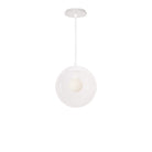 Alto Rod 10” Clear shown in White with a Brownstone White Swift Ceramic Canopy