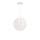Alto Rod 12” Clear shown in White with a Brownstone White Swift Ceramic Canopy