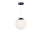 Alto Rod 10” Opal shown in Matte Black with an Indigo Blue Swift Ceramic Canopy