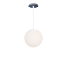 Alto Rod 10” Opal shown in White with an Indigo Blue Swift Ceramic Canopy