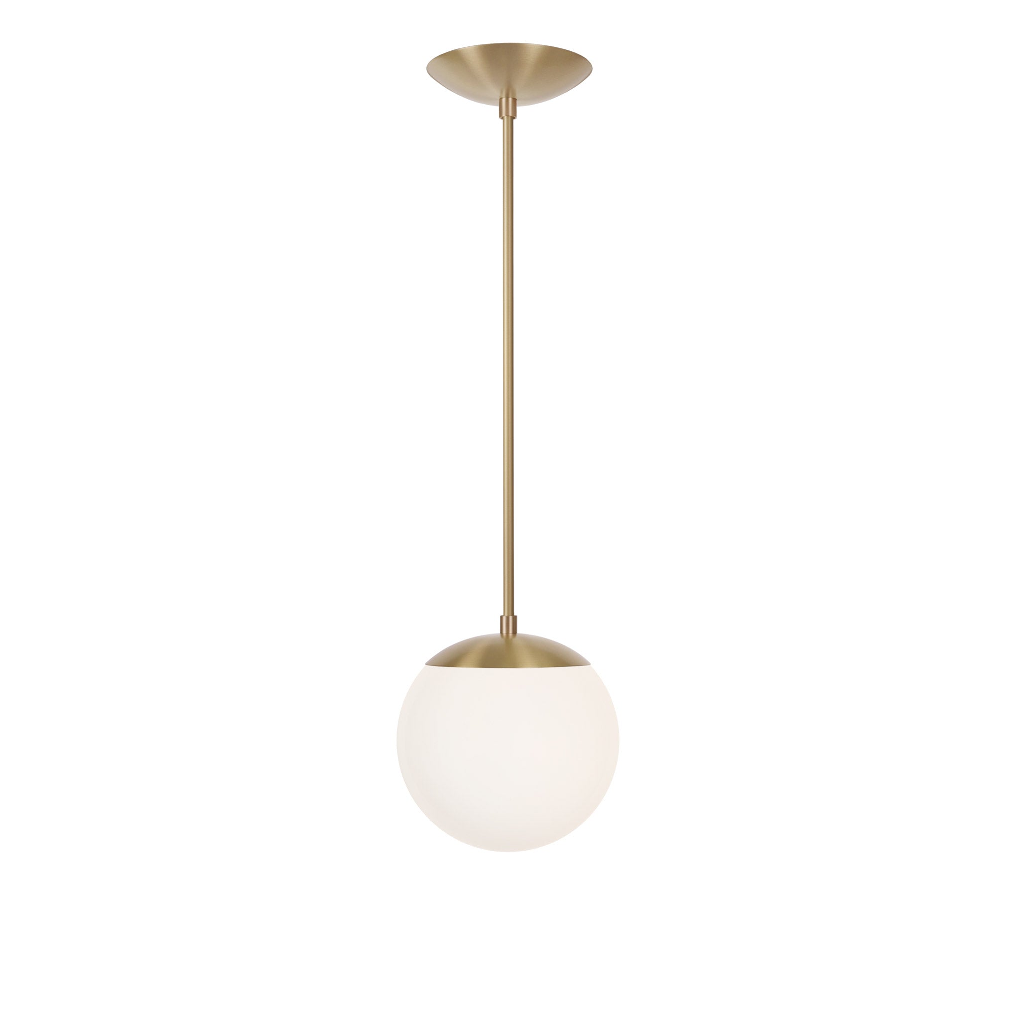 Alto Rod 8" Opal shown in Brass