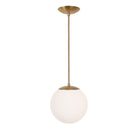 Alto Rod 10" Opal shown in Heirloom Brass