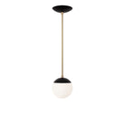 Alto Rod 6” shown in Matte Black with Brass
