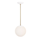 Alto Rod 10" Opal shown in White with Brass