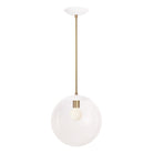 Alto Rod 12” Clear shown in White with Brass