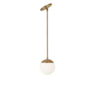 Alto Rod 6" for Vaulted Ceiling shown in Heirloom Brass