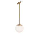 Alto Rod 8" for Vaulted Ceiling shown in Heirloom Brass