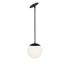Alto Rod 8" for Vaulted Ceiling shown in Matte Black