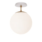 Alto Surface 10” shown in Heirloom Brass with a Brownstone White Star Ceramic Canopy