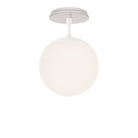 Alto Surface 8" shown in White with a Brownstone White Star Ceramic Canopy